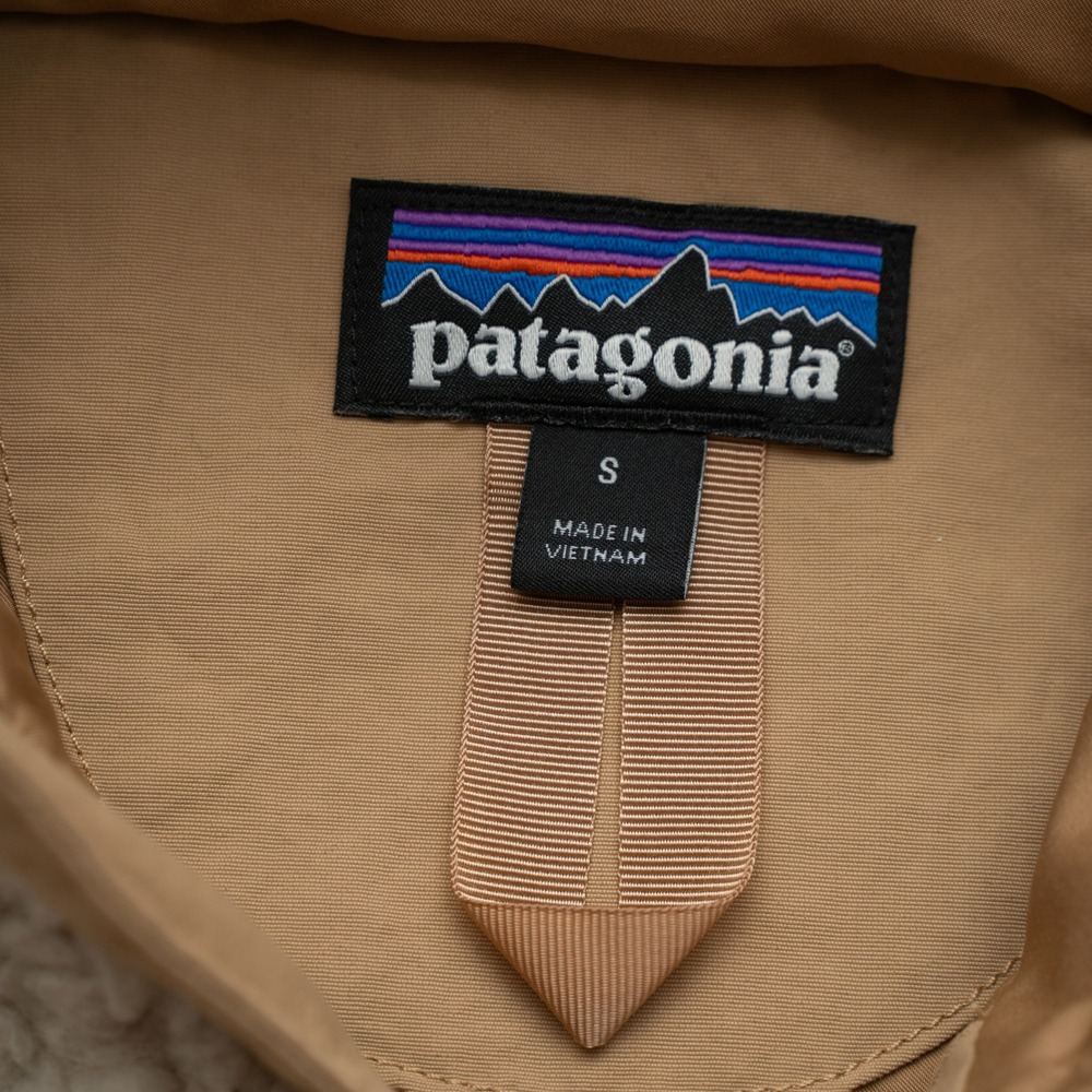 Patagonia Dusty Mesa Parka Womens Size S Beige Full Zip Outdoors Solid Warm - Picture 7 of 11